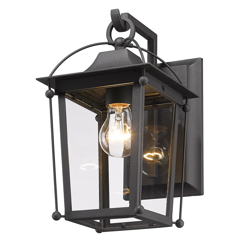 Wry Lighting Brigham 1-light Outdoor Wall in Natural Black